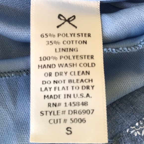 Everly blue sleeveless A line dress size S - Picture 8 of 8